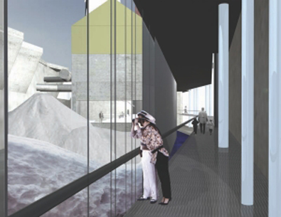 Visitors to the permanent exhibition space can watch as snow is collected, melted and treated at the new facility -Marie-Gil Blanchette