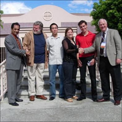 (Left to right) PCI Research Director Paul Johal, Pierre Jampen, Nicholas Chan, Cynthia Carbonneau, David Clavey, PCI Student Education Committee Chair Pat Hynes -Roger Richard