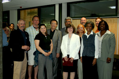 The Architecture gang at the awards ceremony (left to right) David Covo, David Speller, Carrie Henzie, Alberto Pérez-Gómez, Vikram Bhatt, Mary Lanni-Campoli, Veena Gujrathi, David Krawitz, Marcia King, Nik Luka, and Margaret Morgan-Adlam -Debbie Morzajew