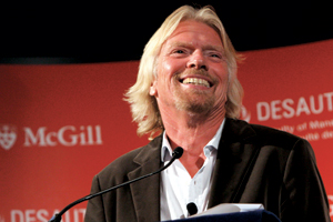 Sir Richard Branson talks to our students and alumni during the Faculty’s Peter Brojde Leadership Lecture Sir Richard Branson talks to our students and alumni during the Faculty’s Peter