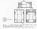 A Typical San-he-yan (Three-sided Courtyard) with a large Skywell (courtyard) in front and a smaller one behind.