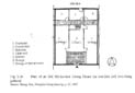 Plan of Old Shi-ku-men Liong House (in one-jian and two-shang pattern).