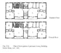 Plan of Row-pattern Apartment Lilong Building.