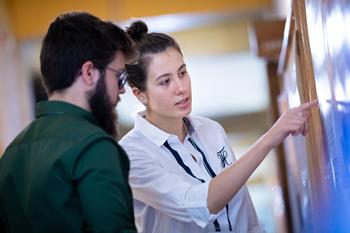 Alexandra-Carla Bobica presents her poster at the 2018 Faculty of Science Undergraduate Research Conference.