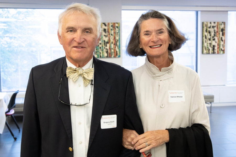 Gregory Elevich (MBA&#039;69) and Patricia Wheeler