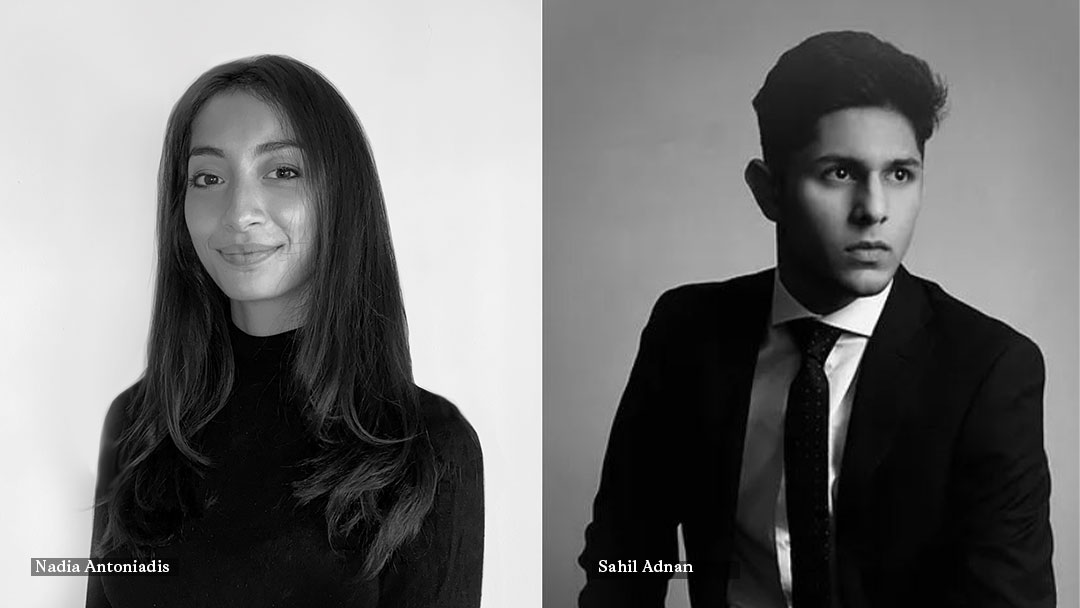  Design team members Sahil Adnan and Nadia Antoniadis
