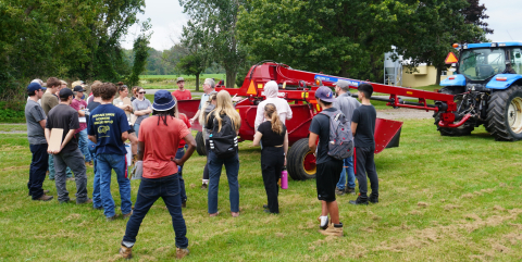 Tractor safety lab in the field