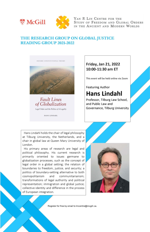 Poster for Reading group featuring Hans Lindahl