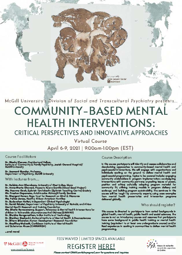 Community Based Mental Health Interventions Department Of Psychiatry Mcgill University